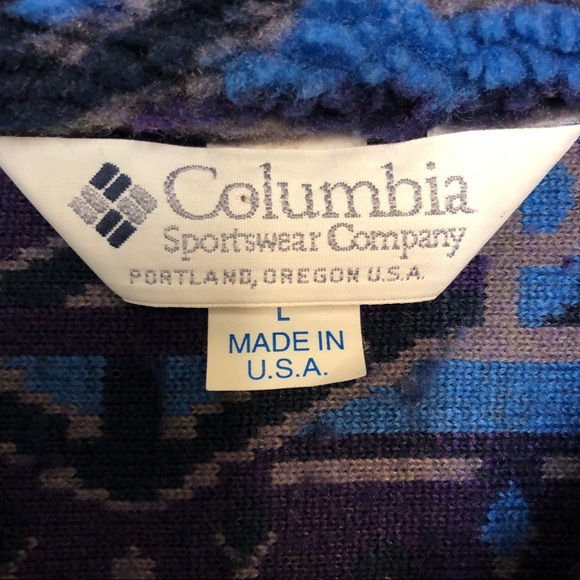 Rare Vintage Columbia Snap Fleece - Picture 5 of 5